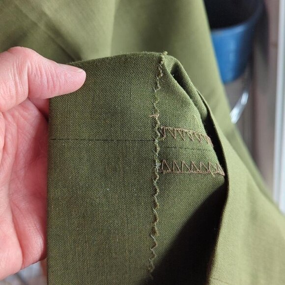 Mid Century Green Dress  Pants - Picture 8 of 9